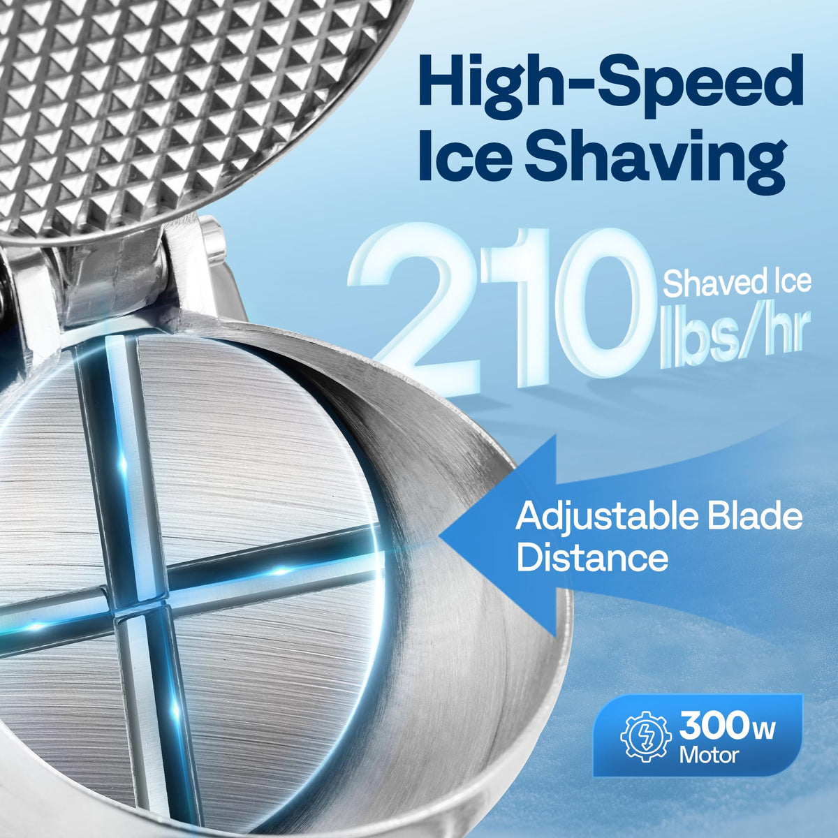 Vivohome precision ice outlet chute directs ice smoothly for mess-free operation