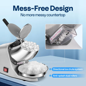 Vivohome rotatable stainless-steel bowl eases ice collection