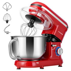 VIVOHOME stand mixer with 660W power and 6-quart bowl for family baking.