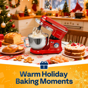 VIVOHOME beater and wire whip for smooth batter and whipped cream.