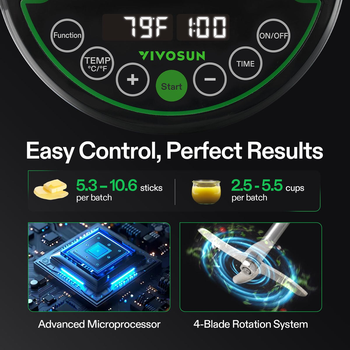 VIVOSUN auto-clean function simplifies post-use maintenance