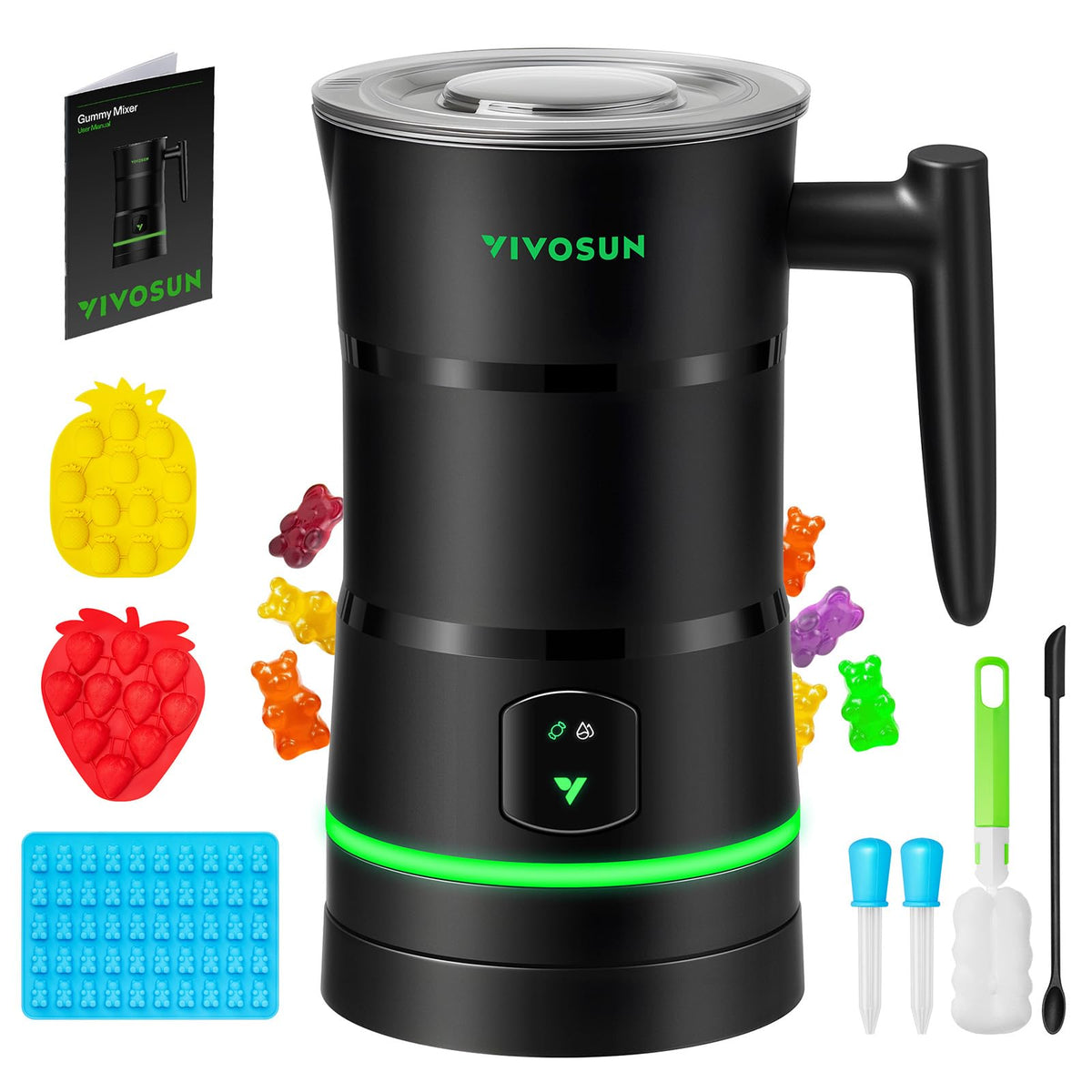 VIVOSUN Gummy Maker with dual rotor for smooth batches.
