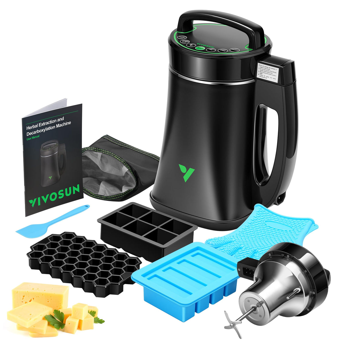 VIVOSUN herbal decarb and infusion machine demonstrating dual-use for at-home extractions