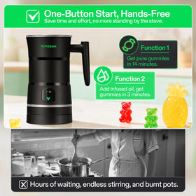 VIVOSUN silicone molds for gummies with easy release.