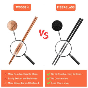 VIWIK lightweight chopsticks offering a comfortable grip for lengthy meals.