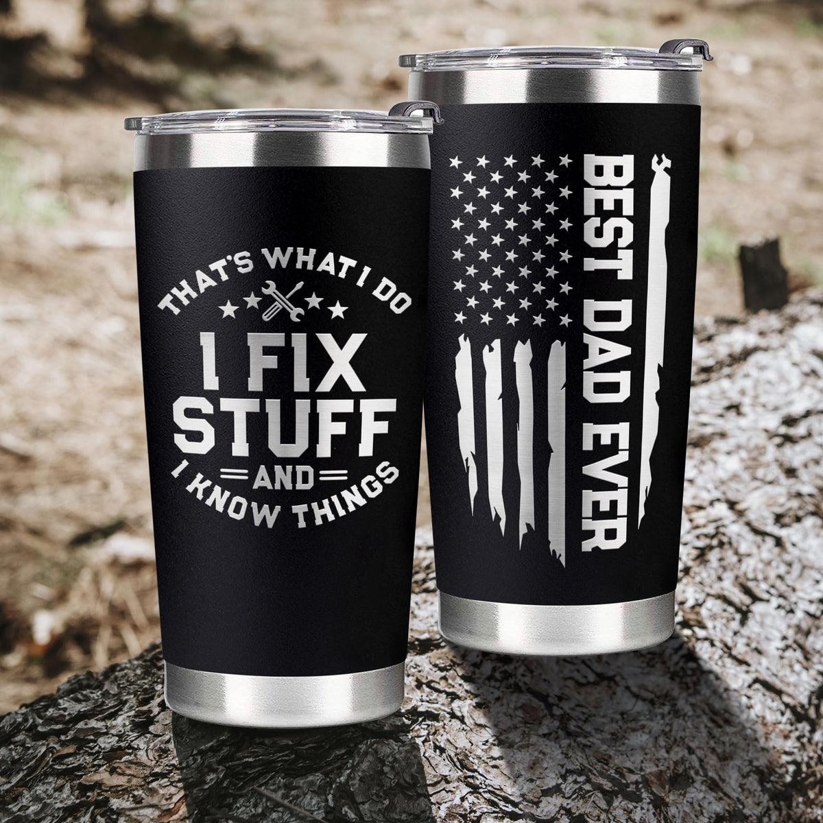 VIWIS dad tumbler cup-holder fit supports easy transport.