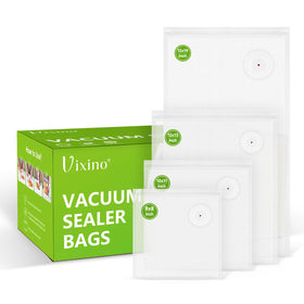 Vixino 8x8 inch bags in use for quick meal prep and portion control.