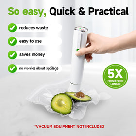 Vixino BPA-free bags highlight safe, reusable food packaging.