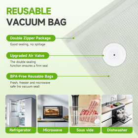 Vixino reusable bags help cut single-use plastics in kitchens.