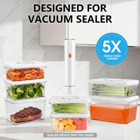 Vixino vacuum-seal container 1.4 qt preserves leftovers longer.