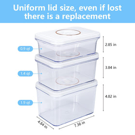 Vixino 1.9 qt vacuum seal container for bulk storage.