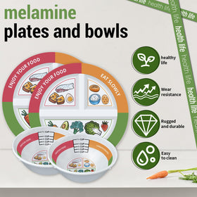 Viynran durable melamine dinnerware for everyday healthy eating.
