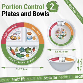 Viynran self-measuring bowl 5.3 x 2.5 inches for precise servings.