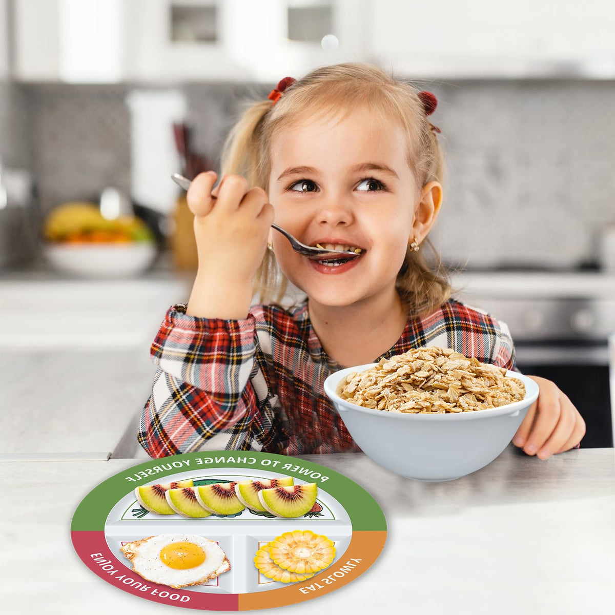 Viynran stylish plate set supports healthier, convenient dining.