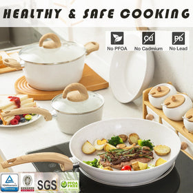 Vkoocy pot protectors to safeguard cookware and prevent scratches.