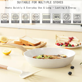 Vkoocy silicone cooking spatula pack for safe flipping and stirring.