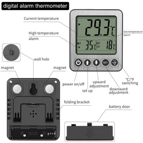 VLEJEARI external sensor inside fridge ensures accurate temperature tracking.