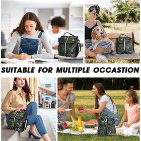 VLM large-capacity lunch bag holds meals and snacks for on the go.