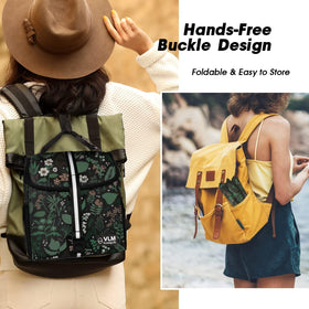 VLM bag with detachable adjustable strap for tote, shoulder, or cross-body use