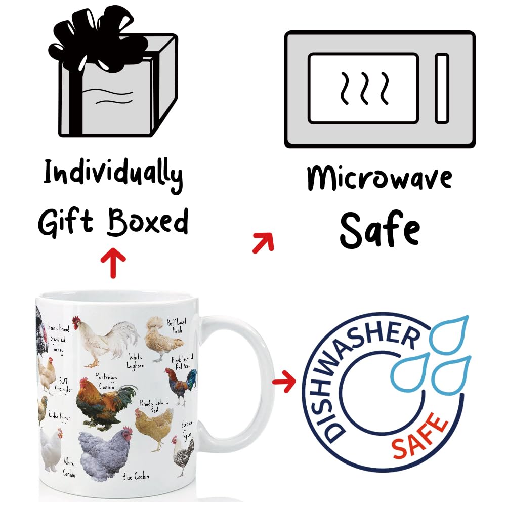 VLUG cozy coffee moment with chicken mug adds warmth.