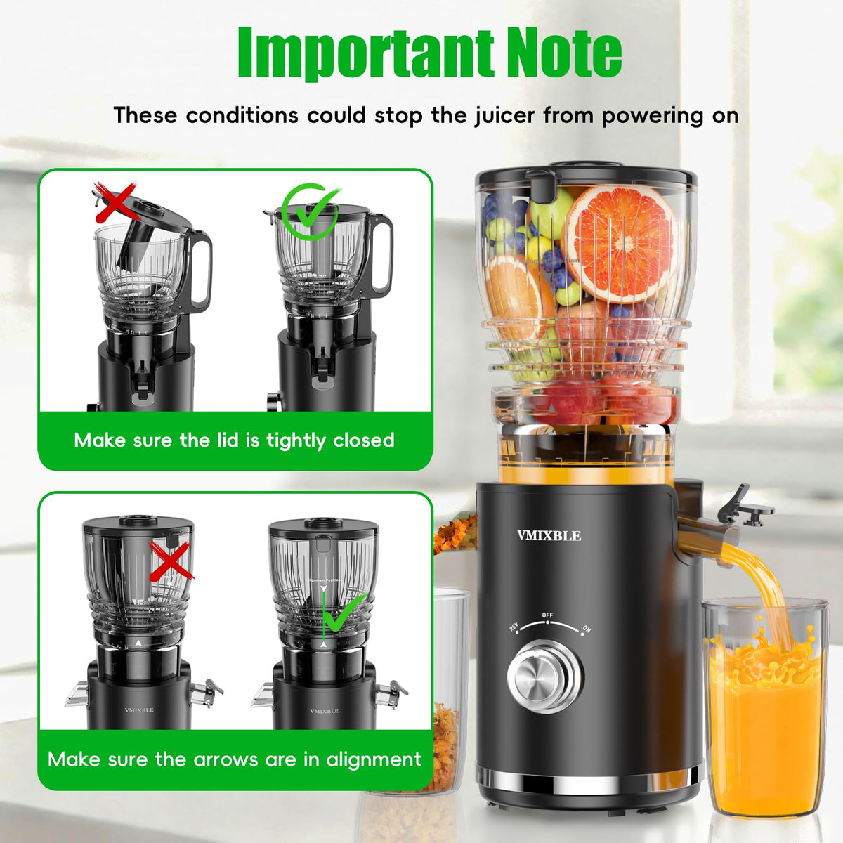 VMIXBLE torque auger boosts juice yield while preserving flavor during extraction