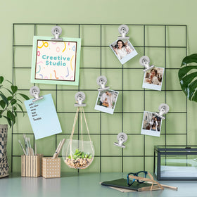 VNDUEEY magnetic clip office-use image shows versatile clips supporting schedules.