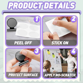 VNDUEEY sleek design magnet clips blend with home and office.