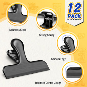 VNDUEEY stainless steel spring clip suitable for office paper organization