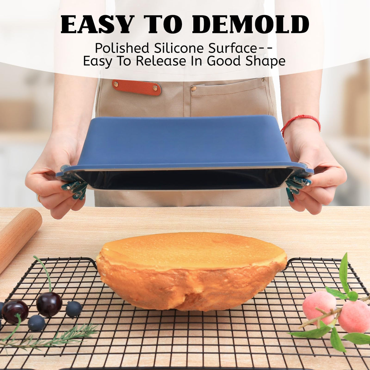 Vnray bread pan ensures easy release and minimal sticking during baking