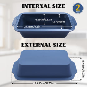Vnray two-pack bread pan for versatile batch baking at home