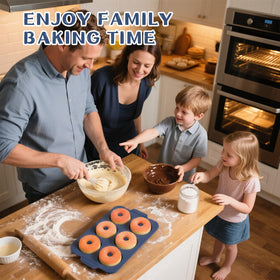 Vnray donut pan with gluten-free and vegan donut ideas for inspiration.