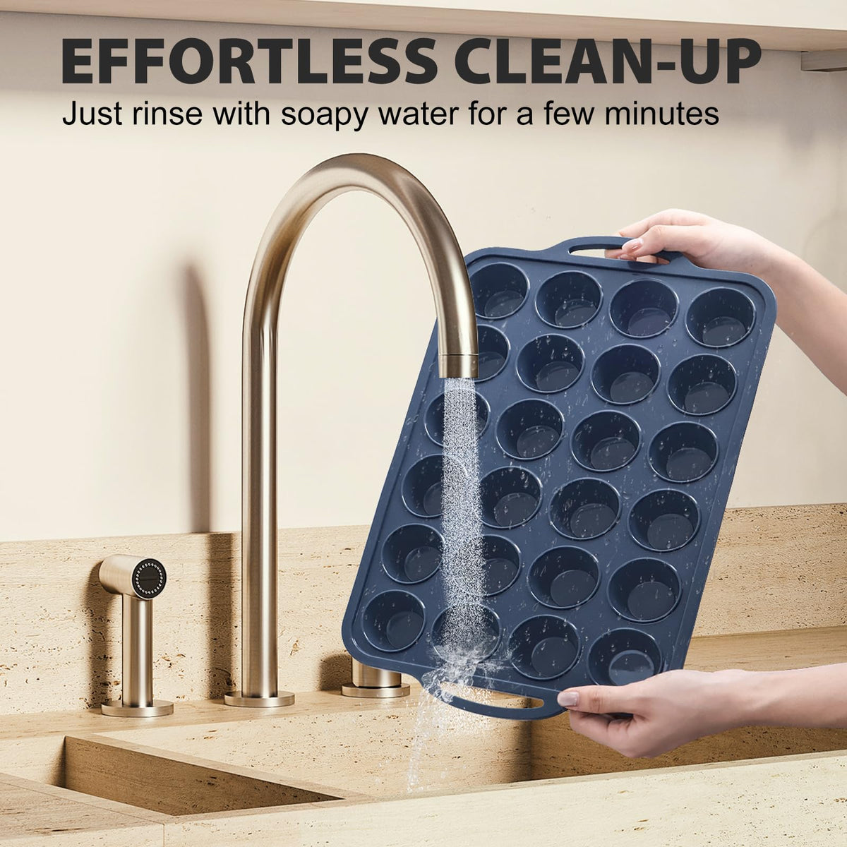 Vnray durable muffin pan handles high heat up to 450F
