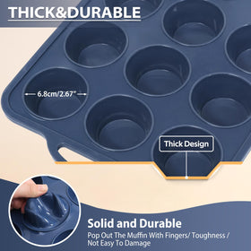 Vnray egg bites and mini cupcakes bake evenly in this pan