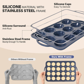 Vnray food-grade silicone ensures BPA-free, safe kitchen tool