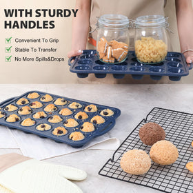 Vnray food-grade silicone muffin tray cleans easily after baking