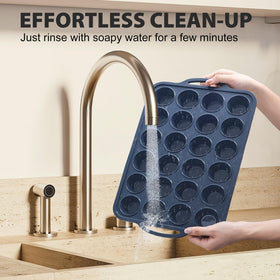 Vnray maximum 450°F silicone muffin pan handles high-heat baking