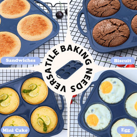Vnray multi-functional bake pan suited for cakes, buns, and pies.