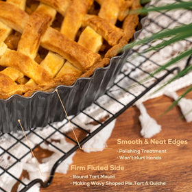 Vnray oven safe design withstands up to 445°F for versatile baking