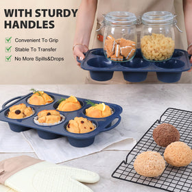 Vnray oven-safe, BPA-free silicone pan withstands up to 450°F.