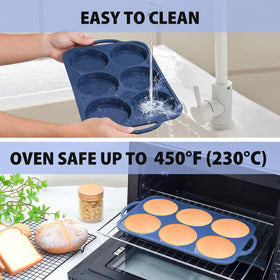 Vnray oven-safe silicone pan rated up to 450°F for versatile baking.