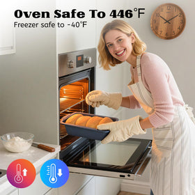 Vnray bread pan is freezer safe for make ahead meals