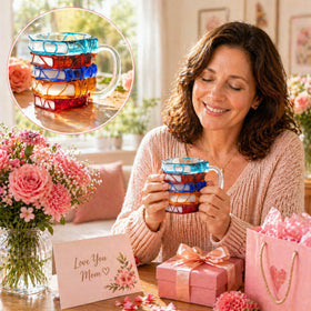 VNROSE 10 oz book mug enhances reading breaks with a playful vibe.