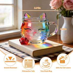 VNROSE Unbreakable cat mug keeps sipping in busy homes.