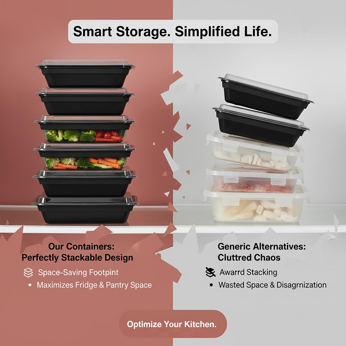 Voatree microwave-safe containers heat meals quickly for busy mornings.