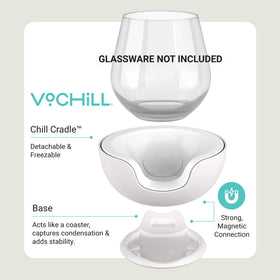 VoChill ready-to-use with stemless glass for gatherings.
