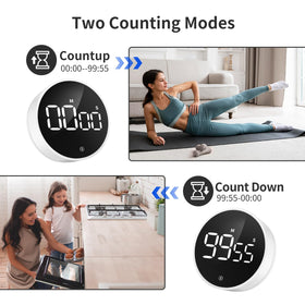 VOCOO timer anti-slip design stays put during busy cooking.