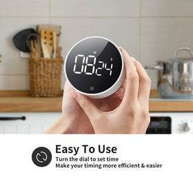 VOCOO timer large display keeps time visible from across the room.