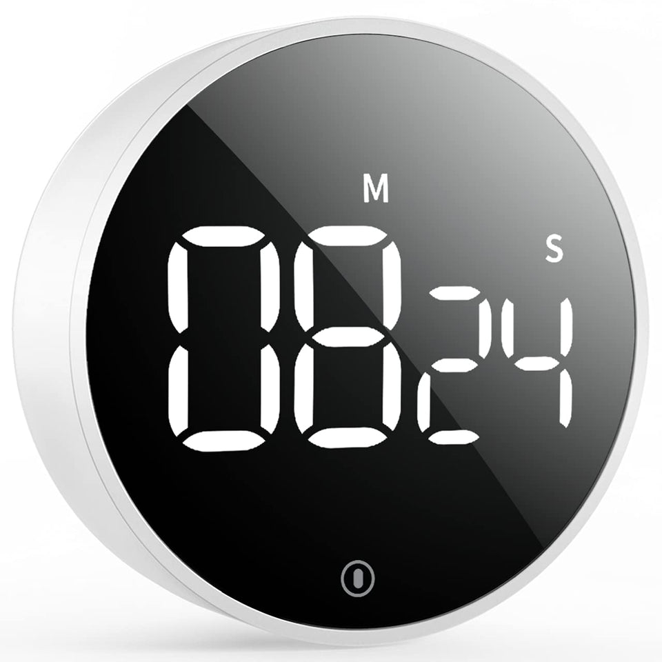 VOCOO digital timer with twist control for precise kitchen settings.