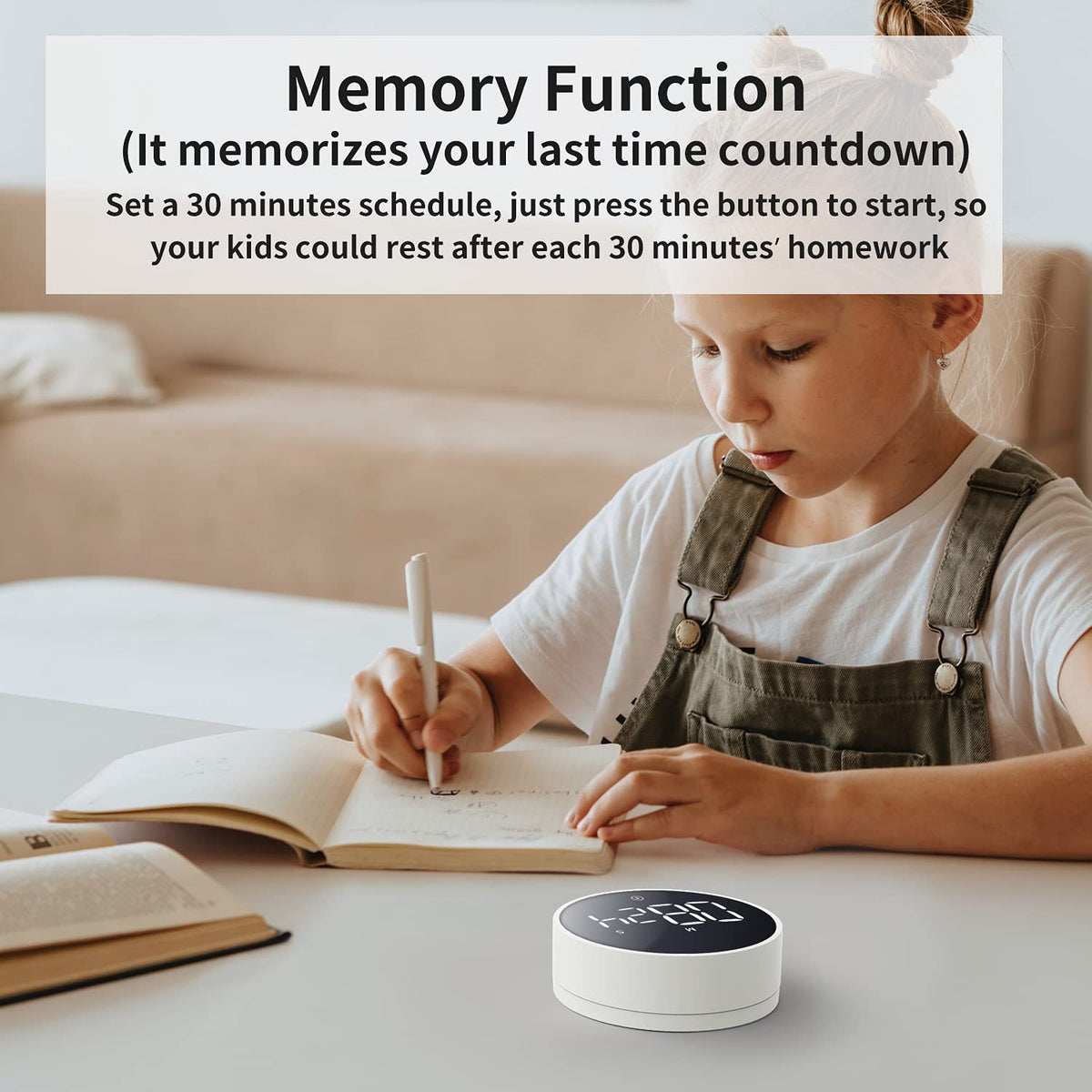VOCOO timer with three sound modes provides suitable alerts.