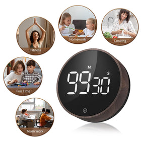 VOCOO timer features a compact modern design for any countertop